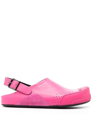 Marni Marni slingback-strap leather sandals - Pink