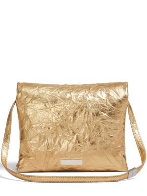Marni metallic-effect leather shoulder bag - Gold