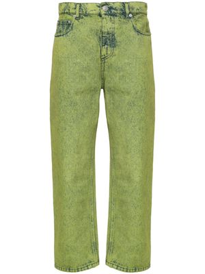 Marni mid-rise tapered-leg jeans - Green