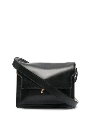 Marni mini Trunk leather crossbody bag - Black