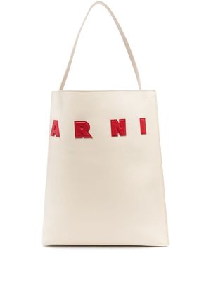 Marni Museo Hobo leather tote bag - Neutrals