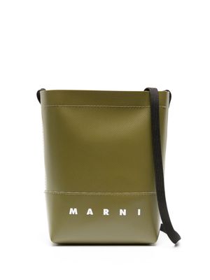 Marni Museu logo-print mini bag - Green
