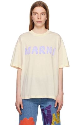 Marni Off-White Printed T-Shirt