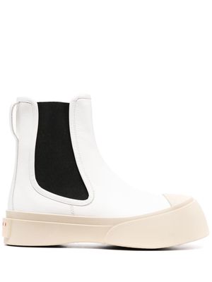 Marni Pablo leather Chelsea boots - White