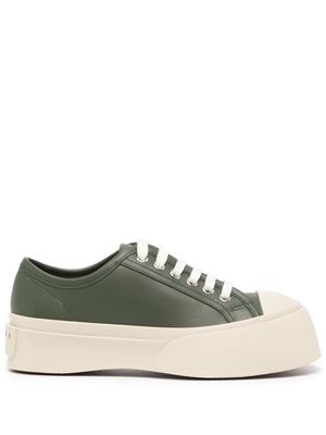 Marni Pablo leather low-top sneakers - Green