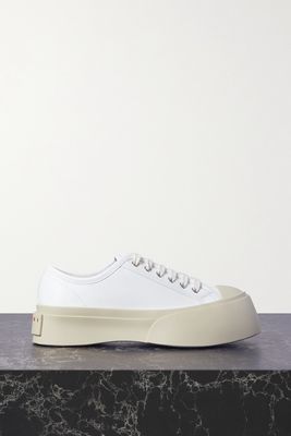 Marni - Pablo Leather Platform Sneakers - White