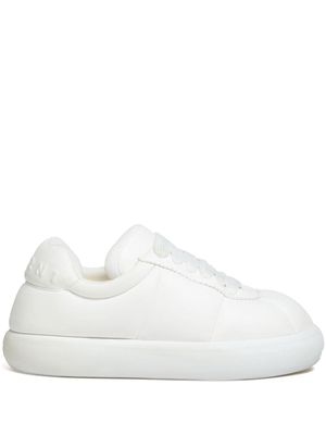 Marni padded lace-up sneakers - White