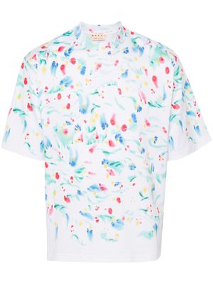Marni paint-splatter cotton T-shirt - White