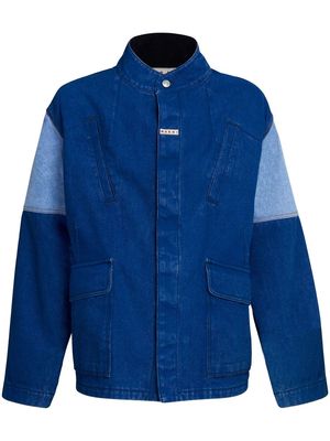 Marni panelled denim shirt jacket - Blue