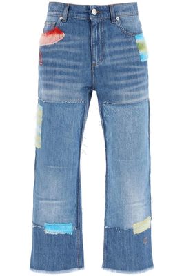 Marni Patchwork Straight-leg Jeans