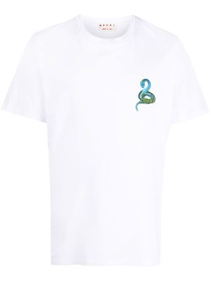 Marni Piton Serpent organic T-shirt - White