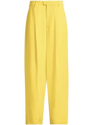 Marni pleat-detail tapered trousers - Yellow