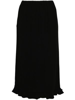 Marni pleated crepe midi skirt - Black