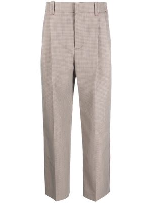 Marni pleated cropped trousers - Neutrals
