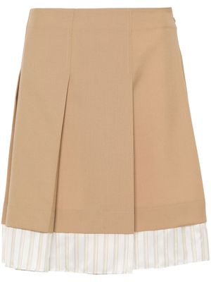 Marni pleated mini skirt - Brown