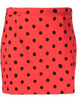 Marni polka dot-print miniskirt - Red