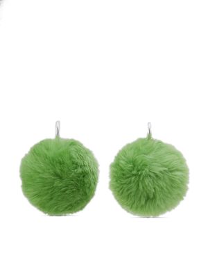 Marni pom-pom drop earrings - Green