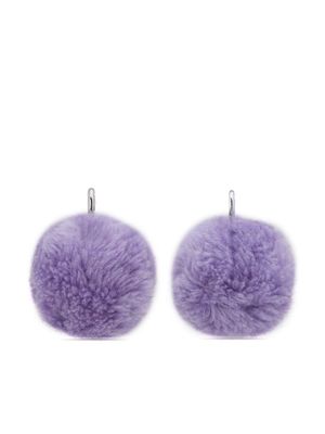 Marni pom-pom drop earrings - Purple