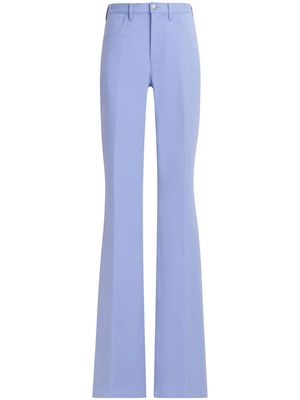 Marni pressed-crease straight-leg trousers - Blue