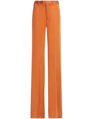 Marni pressed-crease straight-leg trousers - Orange