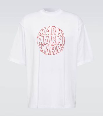 Marni Printed cotton jersey T-shirt