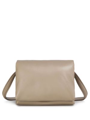 Marni Prisma clasp-fastening leather pochette - Neutrals