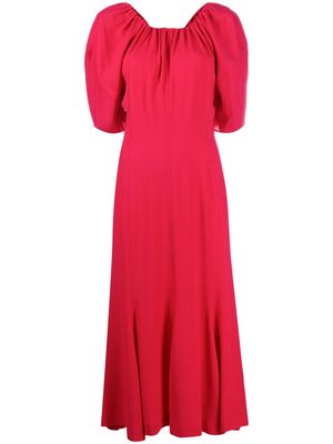 Marni puff-sleeve dress - Red