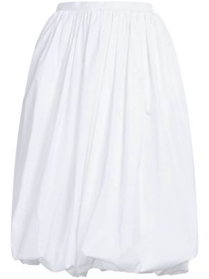 Marni puffball-hem cotton midi skirt - White