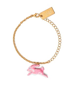 Marni rabbit-charm bracelet - Pink