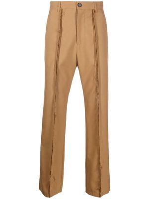 Marni raw-cut edge trousers - Brown
