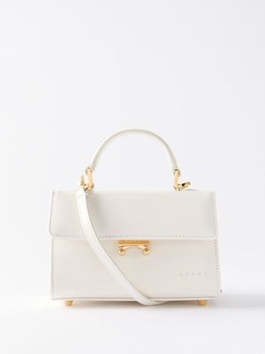 Marni - Relativity Leather Top Handle Bag - Womens - White