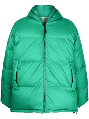 Marni reversible padded hooded coat - Green