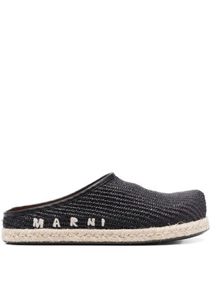 Marni Sabi round-toe slippers - Black