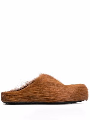 Marni Sabot slippers - Brown
