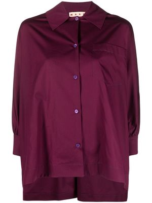 Marni sailor collar shirt - Purple