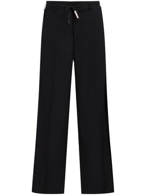Marni satin-stripe trim trousers - Black