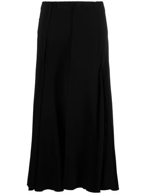 Marni seam-detailed asymmetric skirt - Black