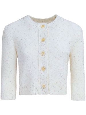 Marni sequin-embellished cropped cardigan - Neutrals