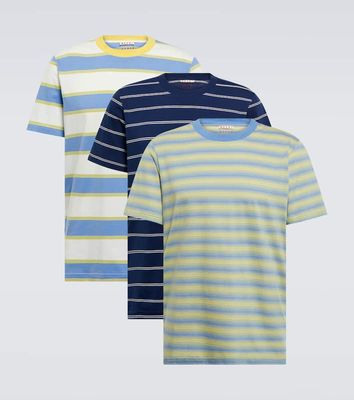 Marni Set of 3 crewneck cotton T-shirts