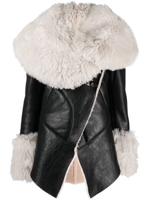 Marni shearling-collar jacket - Black