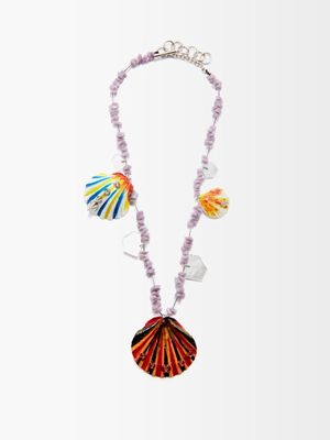 Marni - Shell Beaded Necklace - Womens - Multi
