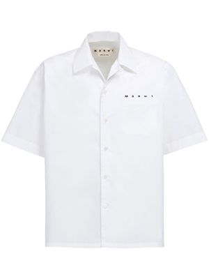 Marni short-sleeve cotton shirt - White