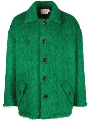 Marni single-breasted coat - Green