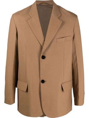 MARNI single-breasted tailored blazer - Brown