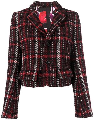 Marni single-breasted tweed jacket - Red