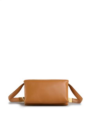 Marni small Prisma leather shoulder bag - Brown