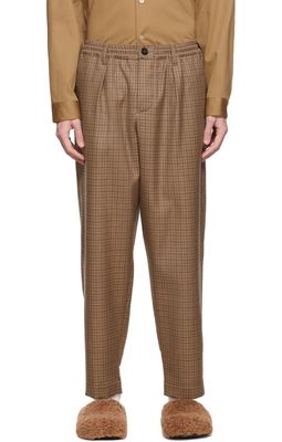 Marni SSENSE Exclusive Brown Wool Trousers