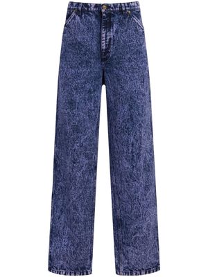 Marni stonewashed mid-rise straight-leg jeans - Blue