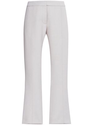 Marni straight-leg kick-flare trousers - White