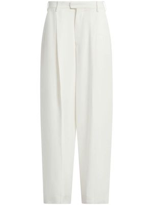 Marni straight-leg pleated trousers - White